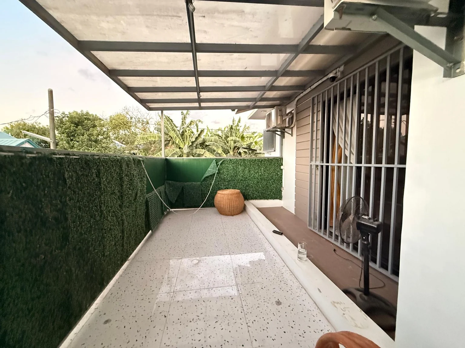 Covered verandah