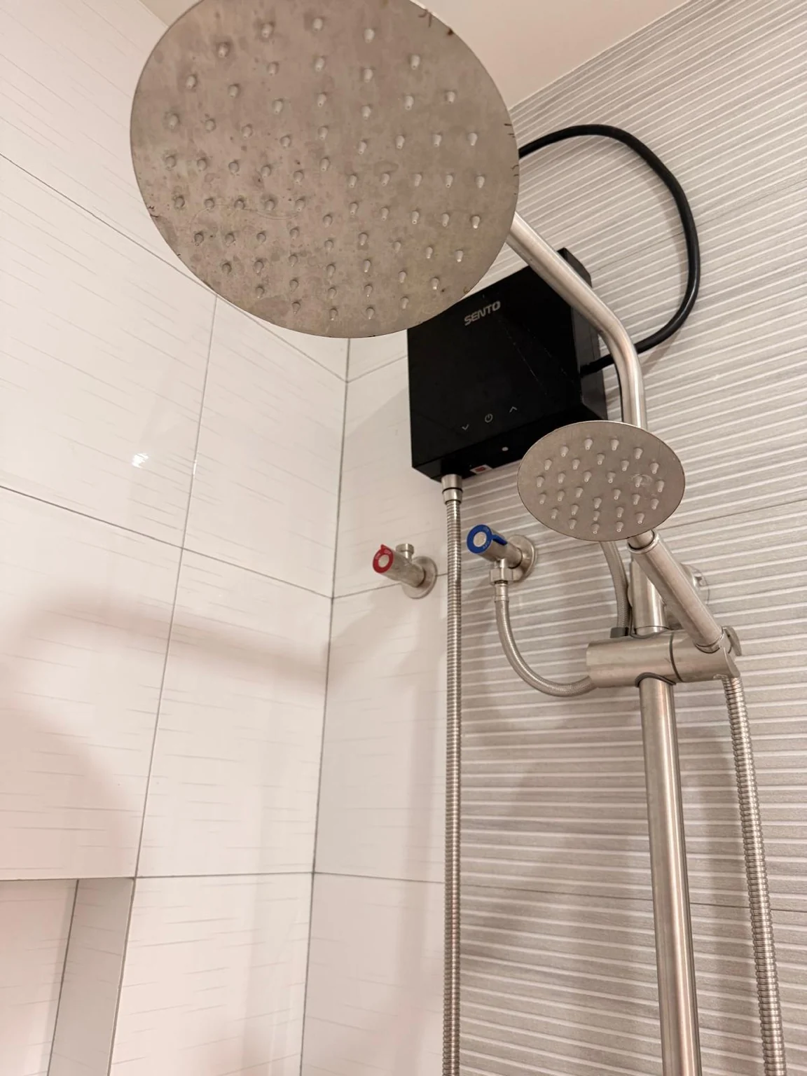 Dual shower detail